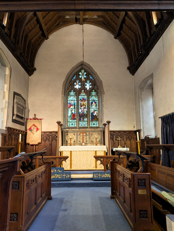 Fryerning Church East End Interior 31st May 2025 Copyright: William George