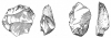 Clactonian flint tools 