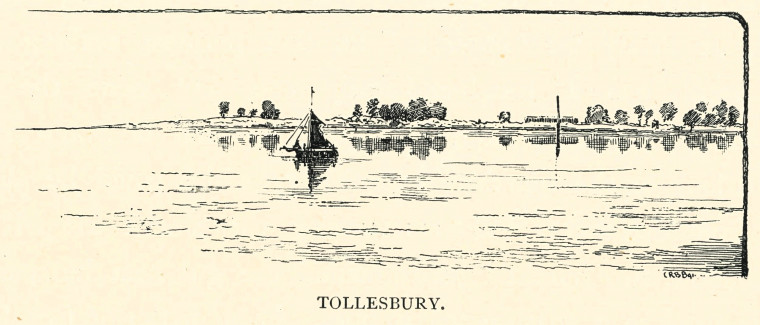 Tollesbury Sketch Barrett 1892 Copyright: C R B Barrett Essex Highways 1892