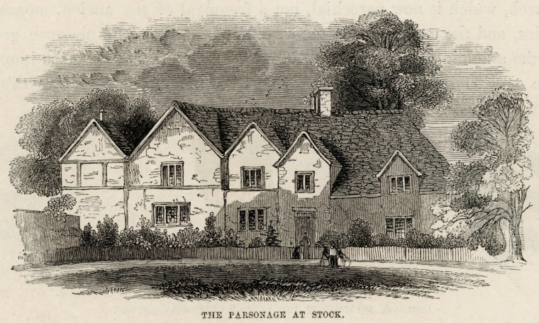 Stock Parsonage Suckling 1845 Copyright: Alfred Suckling Essex Antiquities 1845