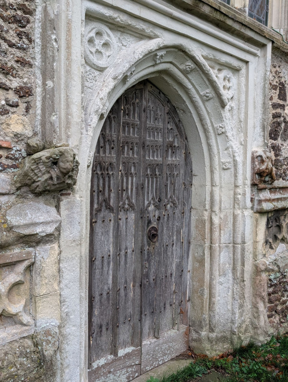 Great Bromley Church Arch and Door 15 November 2025 Copyright: William George