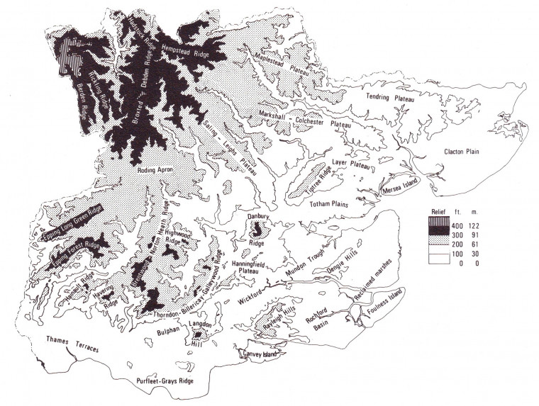 Essex Features Map Copyright: William George