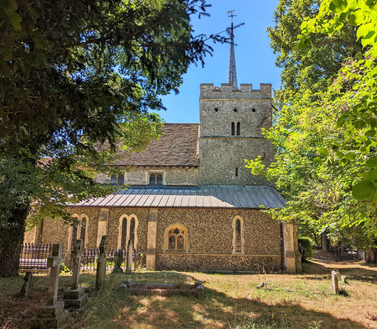 Wendens Ambo Church from North 7 August 2022 Copyright: William George