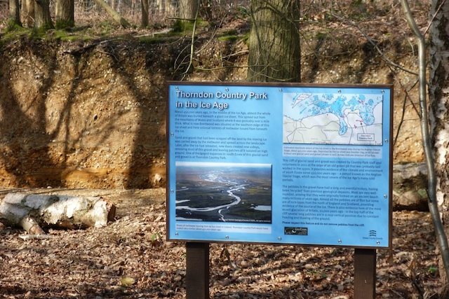 Thorndon Country Park geological interpretation board Copyright: Ian Mercer