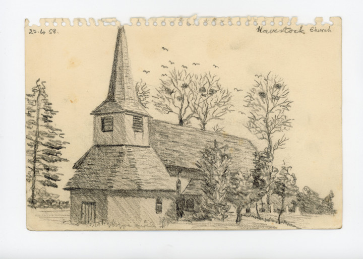 Navestock Church 20 April 1958 Copyright: William George