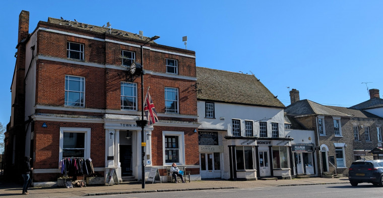 Witham Town Hall Flying Flag 18 March 2025 Copyright: William George