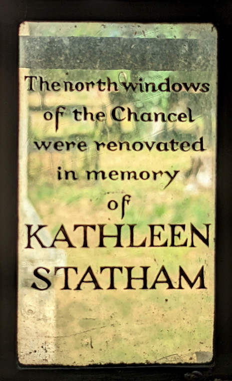 Wendens Ambo Church Stained Glass Quarry Kathleen Statham Copyright: William George 7 August 2022