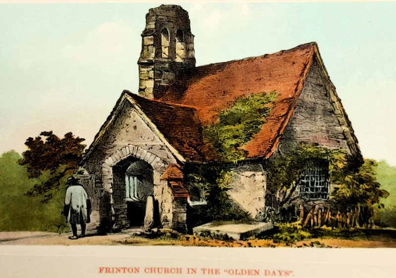 Frinton Church in the olden days post card Copyright: William George
