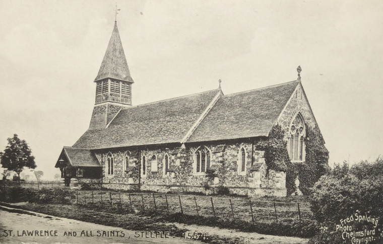 Steeple St Lawrence and All Saints Church Post Card Copyright: William George