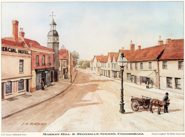 Coggeshall Market Hill and Stoneham Street Copyright: William George