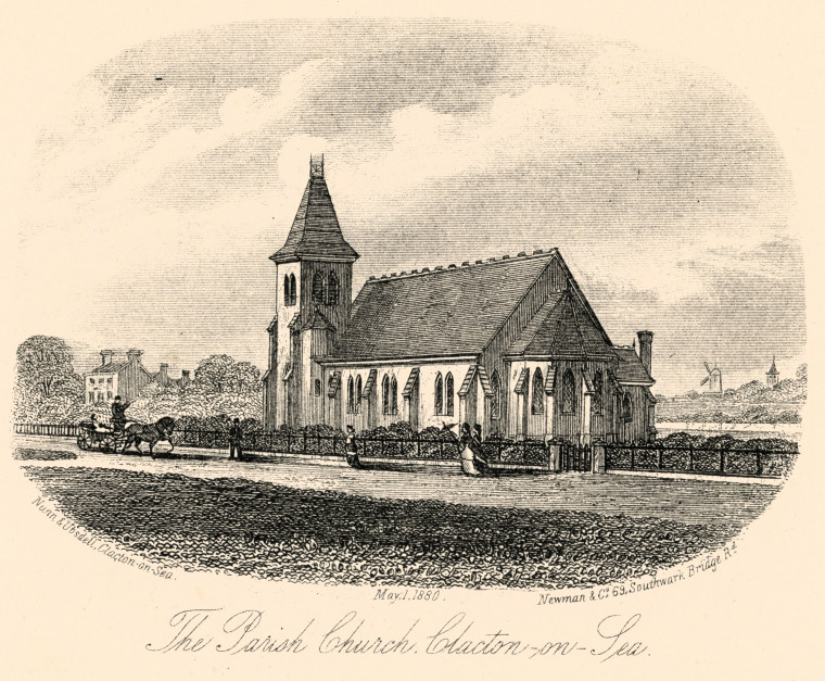 Clacton Parish Church 1880 Nunn and Ubsdell Copyright: Nunn and Ubsdell 1880