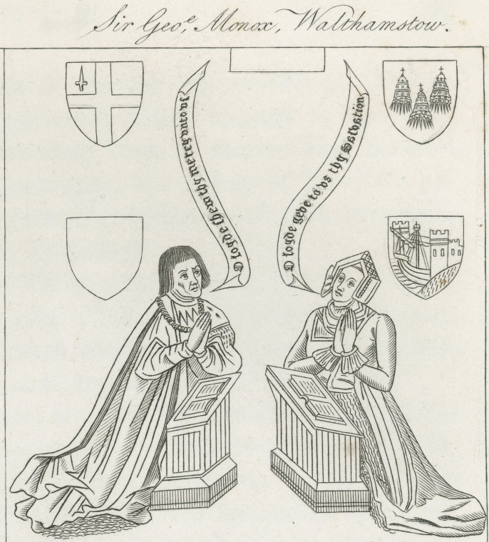 George Monoux Brass Walthamstow Copyright: Elizabeth Ogborne History of Essex 1817
