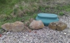 Three sarsen stones near the Pinnock Stone