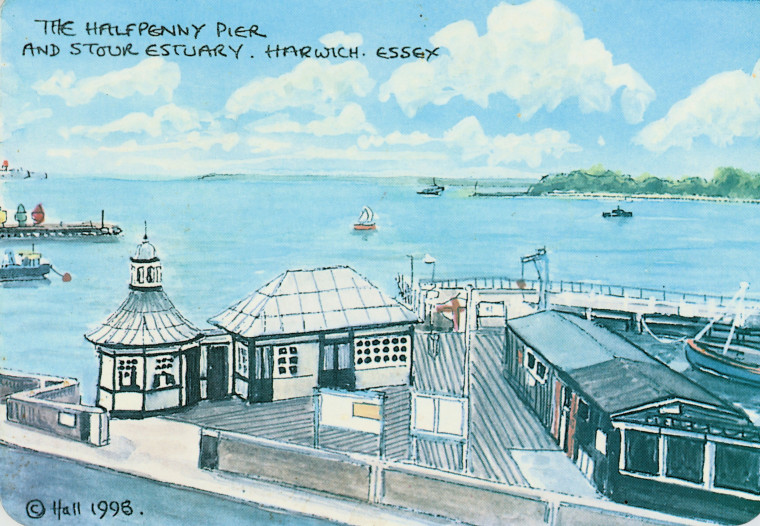 Harwich Halfpenny Pier Stour Estuary Copyright: Hall 1998