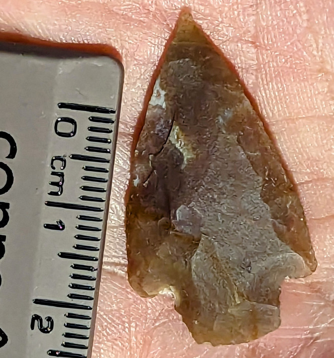 Modern chert arrowhead Copyright: William George