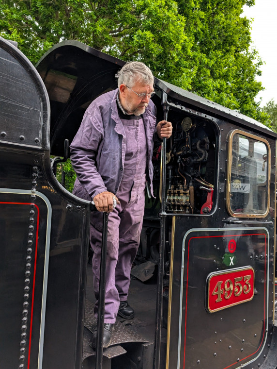 Ongar Station Train Driver 5th May 2025 Copyright: William George