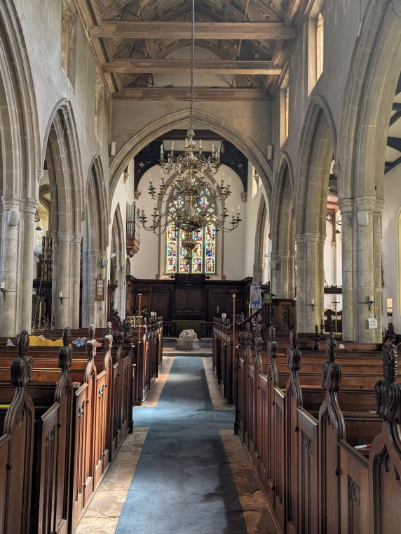Hatfield Broad Oak Church Nave looking East 27 June 2025 Copyright: William George