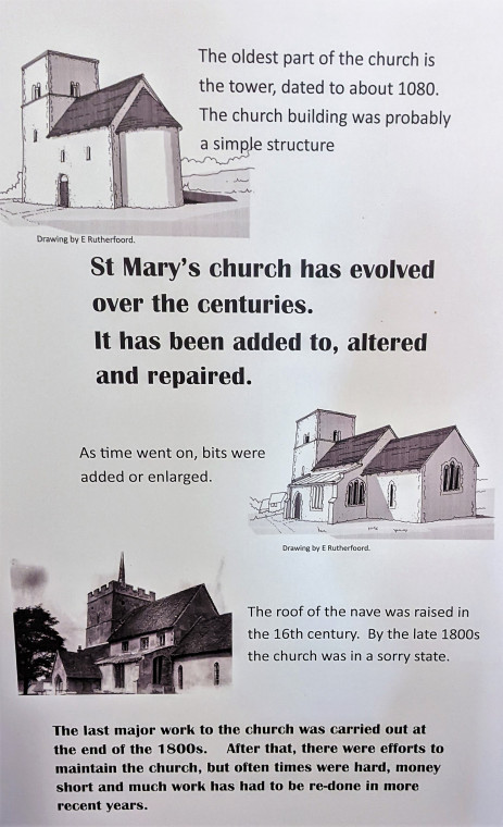 Wendens Ambo Church History Poster 7 August 2022 Copyright: William George