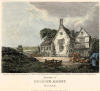 Beleigh Abbey Hant tinted engraving 1818 