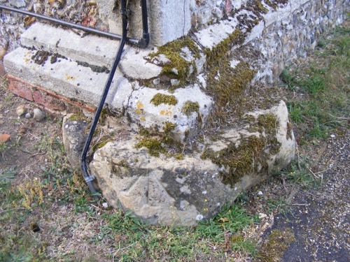 Great Bardfield Church pagan stone (sandstone) Copyright: Mike Howgate