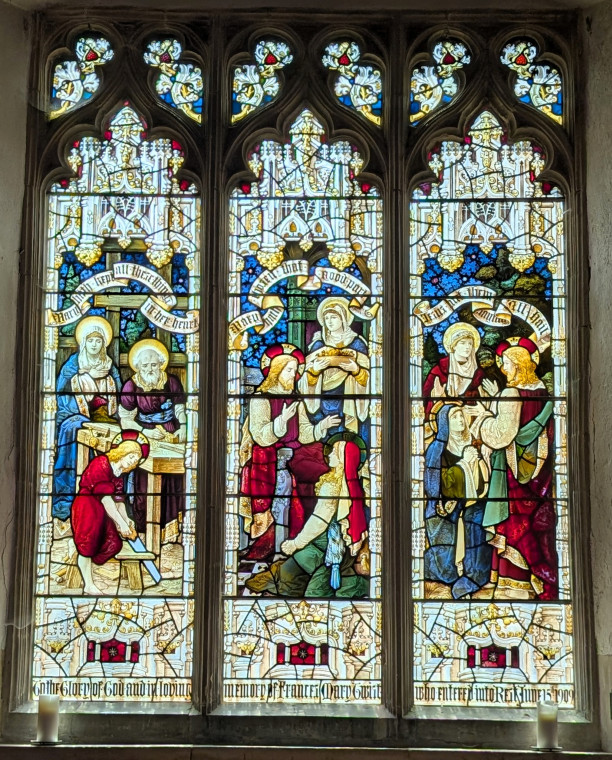 Castle Hedingham Church Stained Glass Window 8 August 2025 Copyright: William George