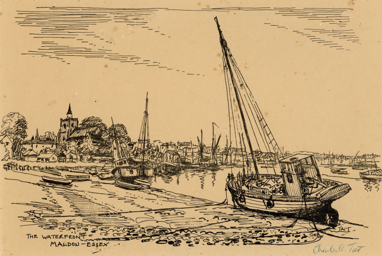 Maldon The Waterfront Charles G Tait Copyright: William George
