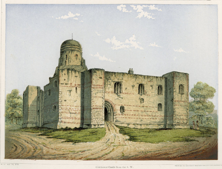 Colchester Castle Suckling 1845 Copyright: Alfred Suckling Essex Antiquities 1845