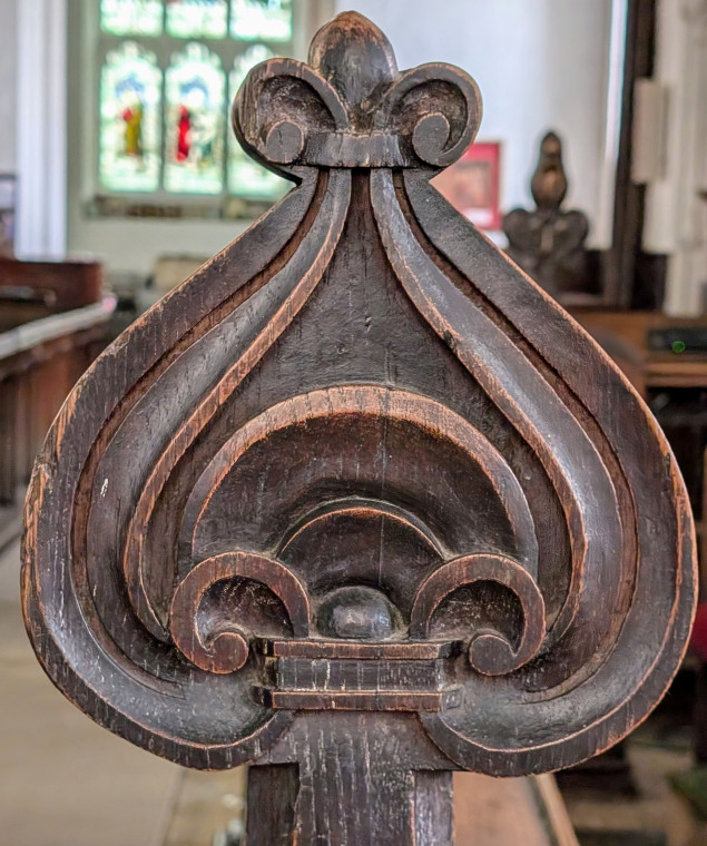 Gosfield Church Pew End 21 March 2025 Copyright: William George