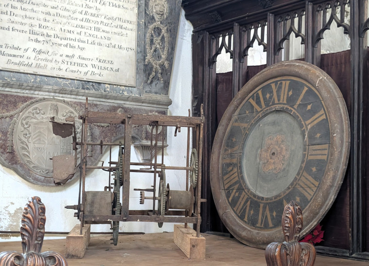 Hatfield Broad Oak Church Clock Mechanism and Dial 2025 Copyright: William George
