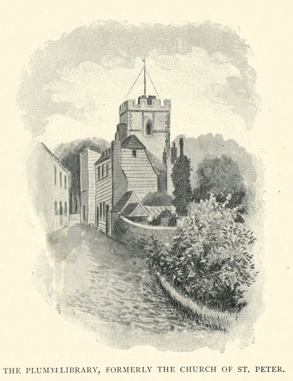 Maldon Plume Library Barrett 1892 Copyright: C R B Barrett Essex Highways 1892