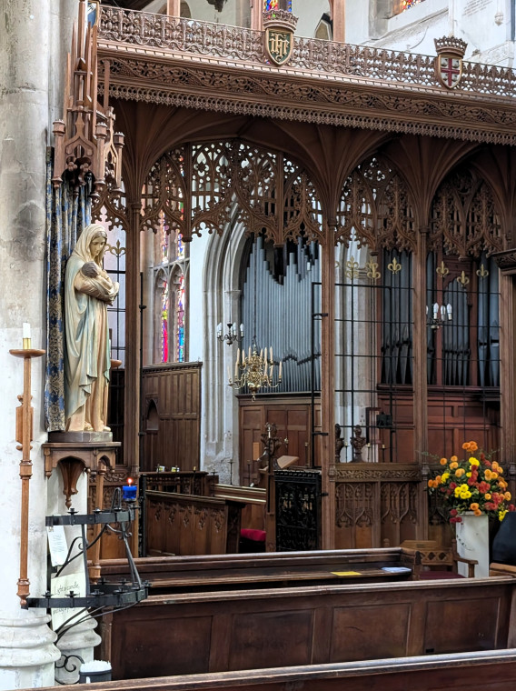 Bocking Church Statue and Rood Screen 7 October 2025 Copyright: William George