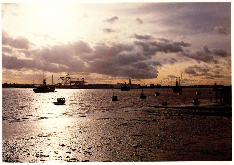 Parkeston Quay Mark Mitchels 1992 Copyright: Mark Mitchels Essex A Portrait in Colour 1992