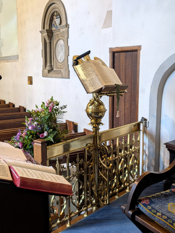 Fryerning Church Lectern 31st May 2025 Copyright: William George
