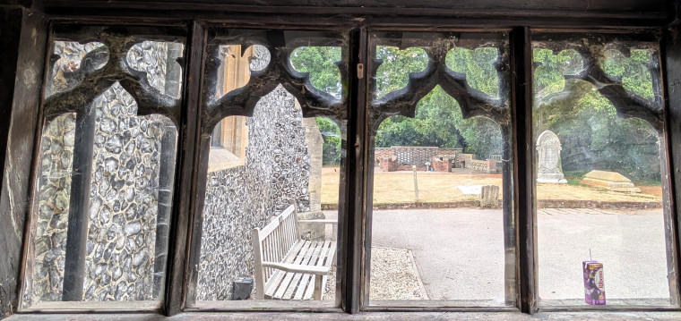 Hutton Church Porch Window 19 August 2025 Copyright: William George