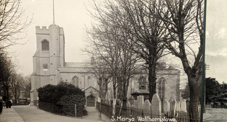 Walthamstow St Mary Church Post Card Copyright: William George