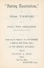 Hunting Recollections Miss Augusta Tawke 1911 Advert 