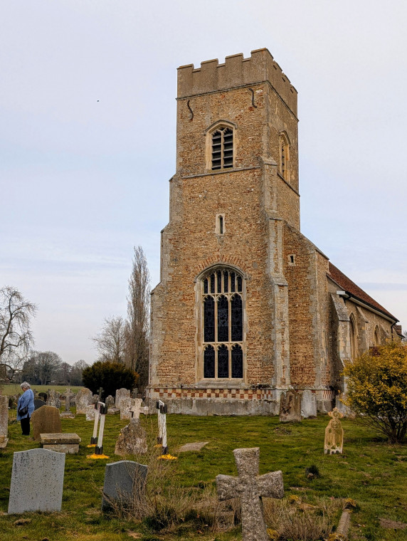 Gosfield Church West Tower 21 March 2025 Copyright: William George