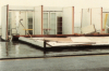 Southend Seafront Storm Damage Colour Post card 