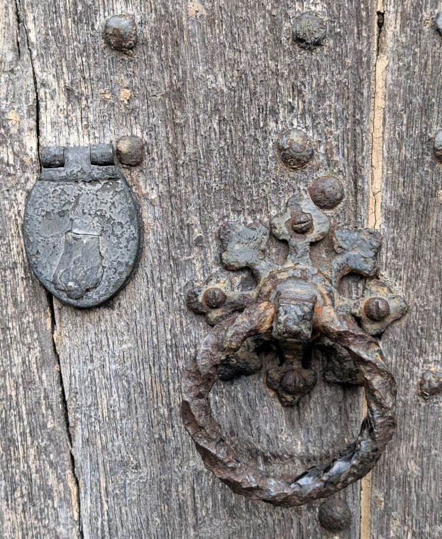 Sible Hedingham Church Tower Door Ring Pull 28 September 2025 Copyright: William George