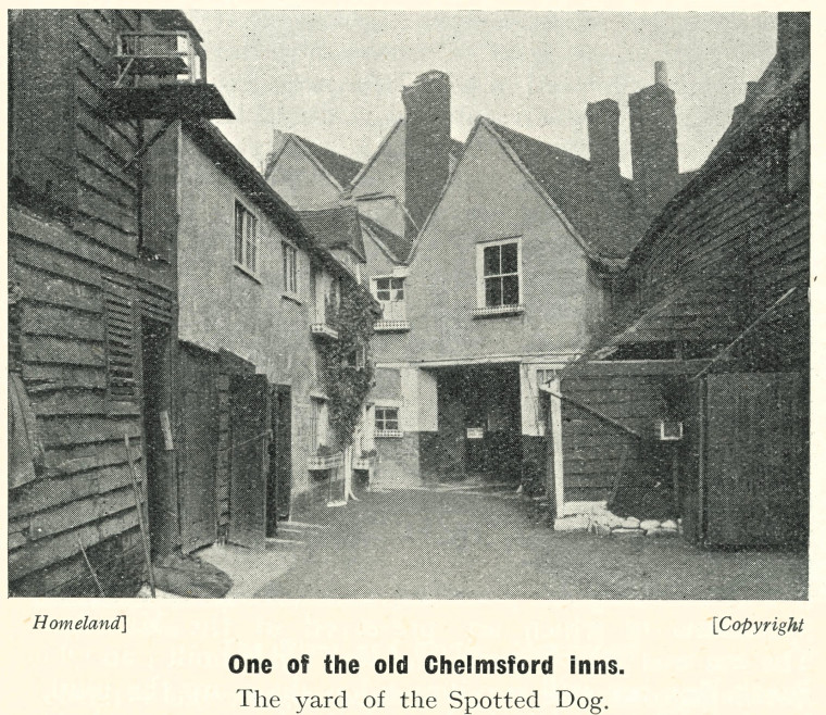 Chelmsford Spotted Dog Yard 1908 Homeland Copyright: Homeland Chelmsford 1908