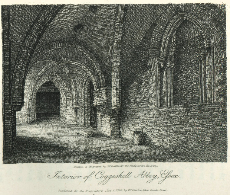 Coggeshall Abbey interior 1816 W Deeble Copyright: W Deeble