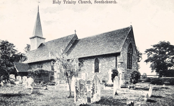 Southchurch Holy Trinity Church Post Card Copyright: William George