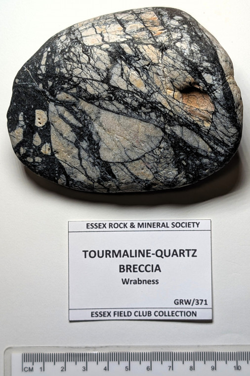 Tourmaline Quartz Breccia Wrabness 1997 rock Copyright: William George
