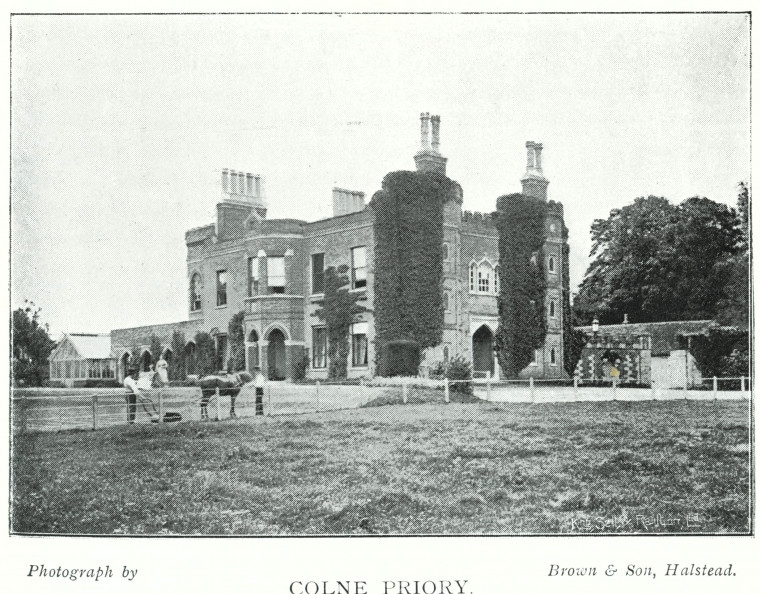 Colne Priory Country Seat 1897 Copyright: William George