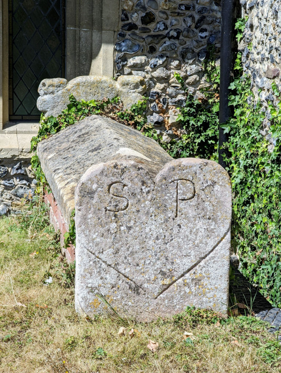 Wendens Ambo Churchyard Grave of SP 7 August 2022 Copyright: William George