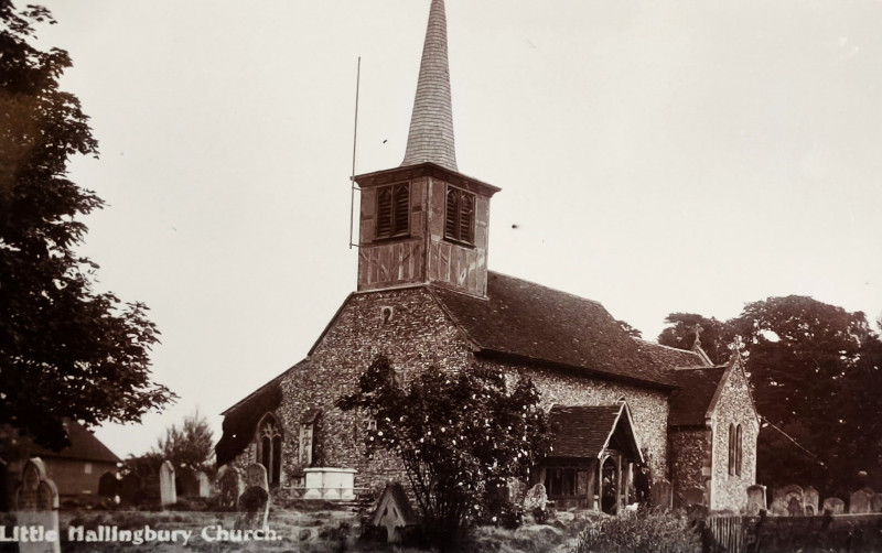 Little Hallingbury Church Post Card Copyright: William George