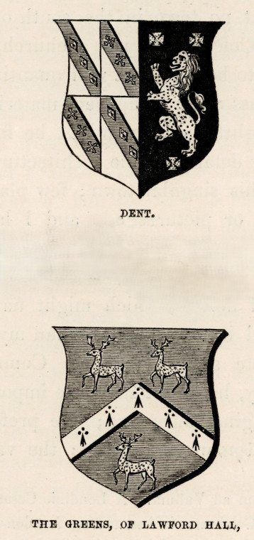 Lawford Church Arms Suckling 1845 Copyright: Alfred Suckling Essex Antiquities 1845