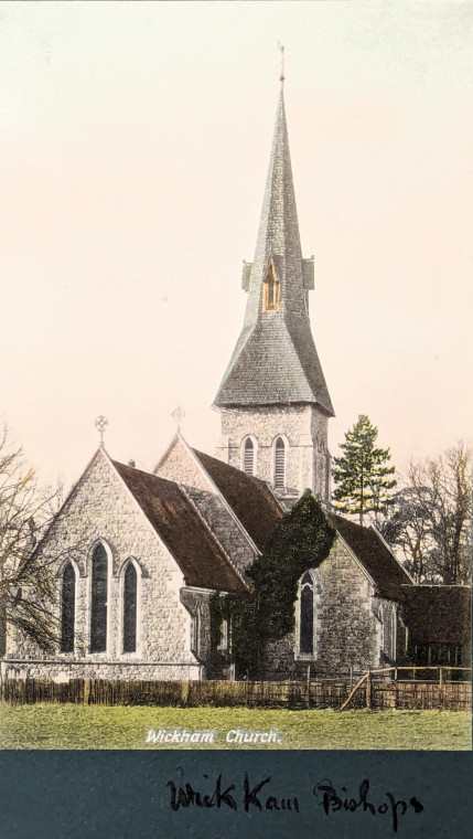 Wickham Bishops Church Post Card Copyright: William George