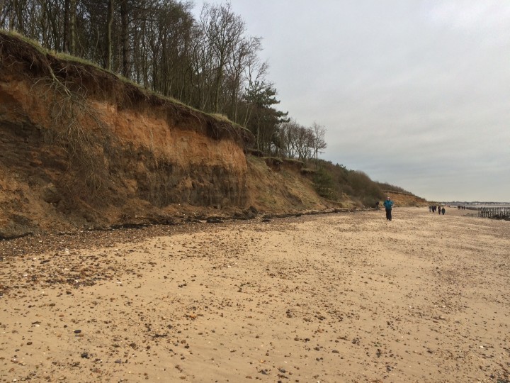 Cudmore Grove cliffs and beach Copyright: Lucy Heath