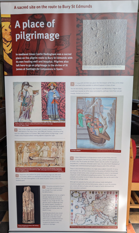 Castle Hedingham Church Pilgrimage Display 8 August 2025 Copyright: William George